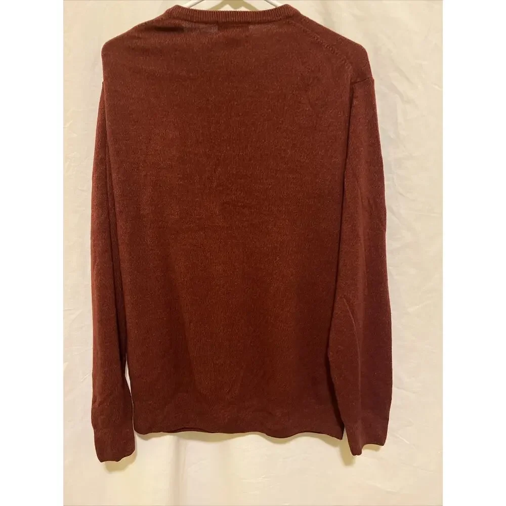 Men's Dockers Size XL Long Sleeve V Neck Sweater Maroon Nice!!